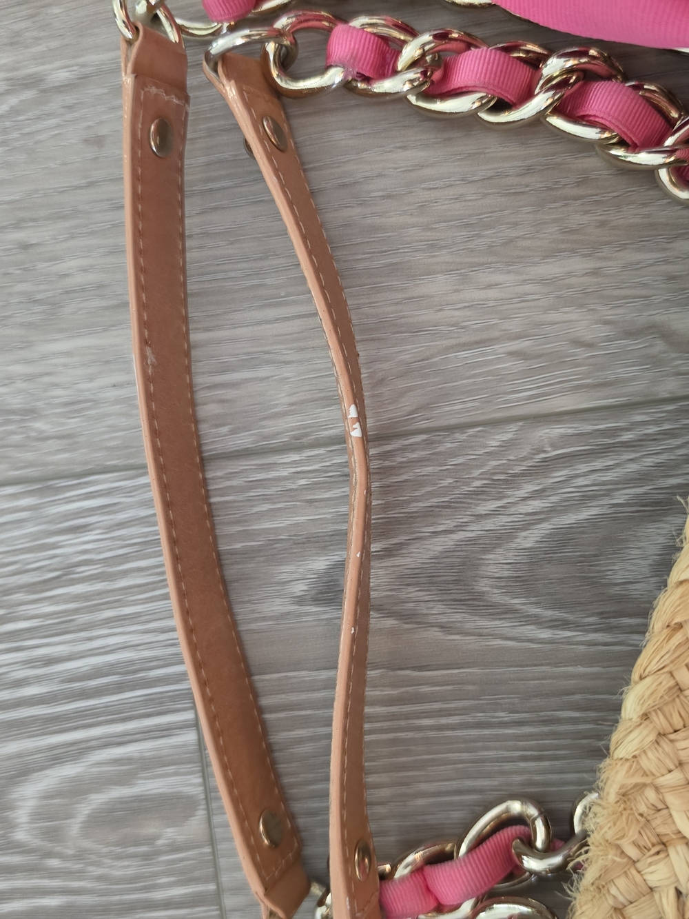 kate spade Natural Straw Shoulder Tote with Pink Bow - Picture 7 of 12